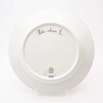 Plate, porcelain, "Flora Danica", Royal Copenhagen, Denmark, 20th century.