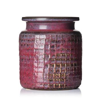77. Stig Lindberg, a stoneware vase, Gustavsberg Studio, Sweden, 1966.