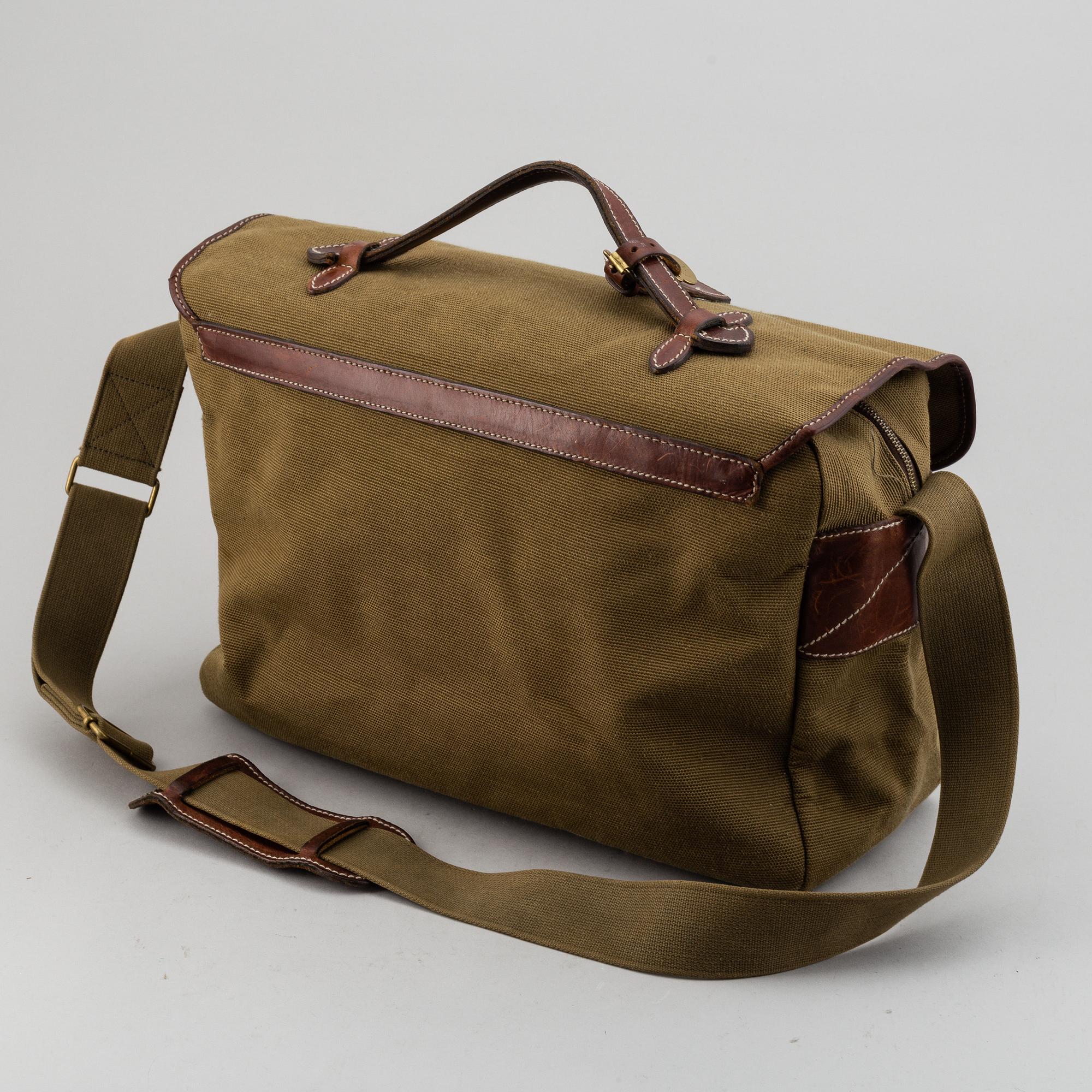MULBERRY, a canvas and leather bag.