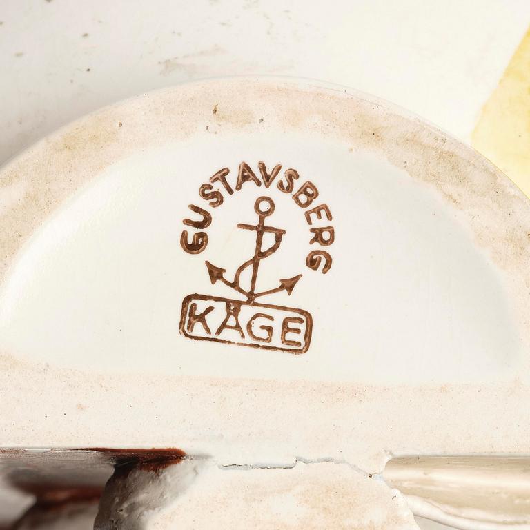 Wilhelm Kåge, a "Surrea" stoneware vase, Gustavsberg, 1940s.