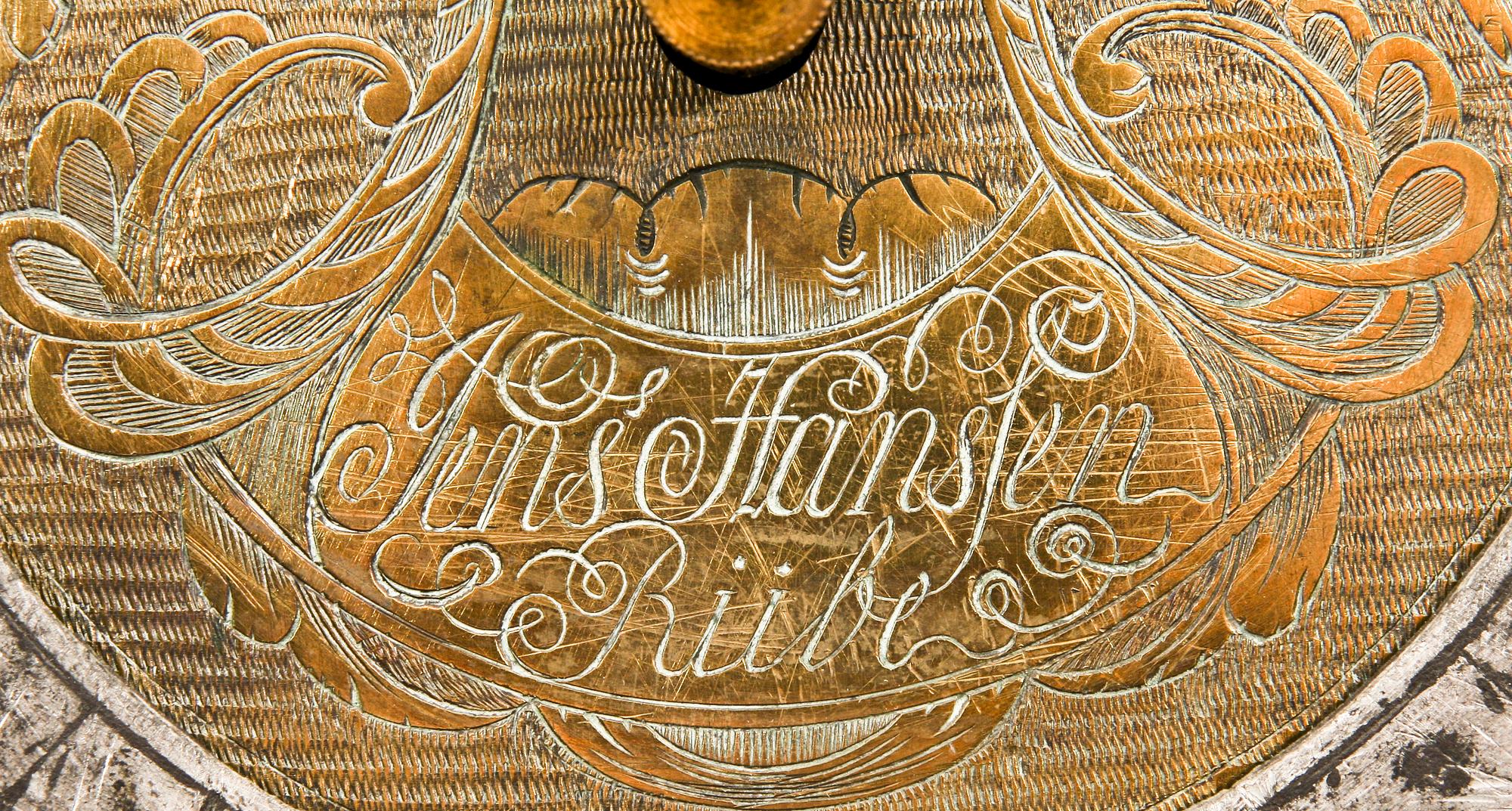 GOLVUR, märkt Jens Hansen, Rübe, 1700-tal.