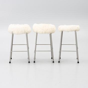 Stools, 3, latter half of the 20th century.