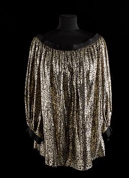 A georgette blouse by Yves Saint Laurent.