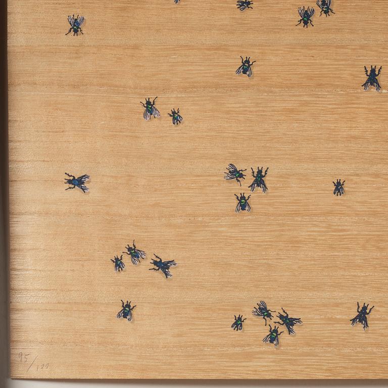 Ed Ruscha, "Flies (from Insects Portfolio)".