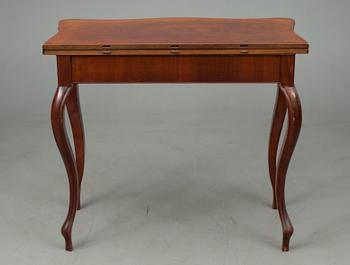 SPELBORD, mahogny, nyrokoko 1800-talets senare hälft.