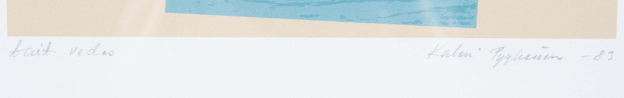 KALEVI PYYKÖNEN, serifrafi, signerad och daterad -83, märkt konstnärens eget avdrag.