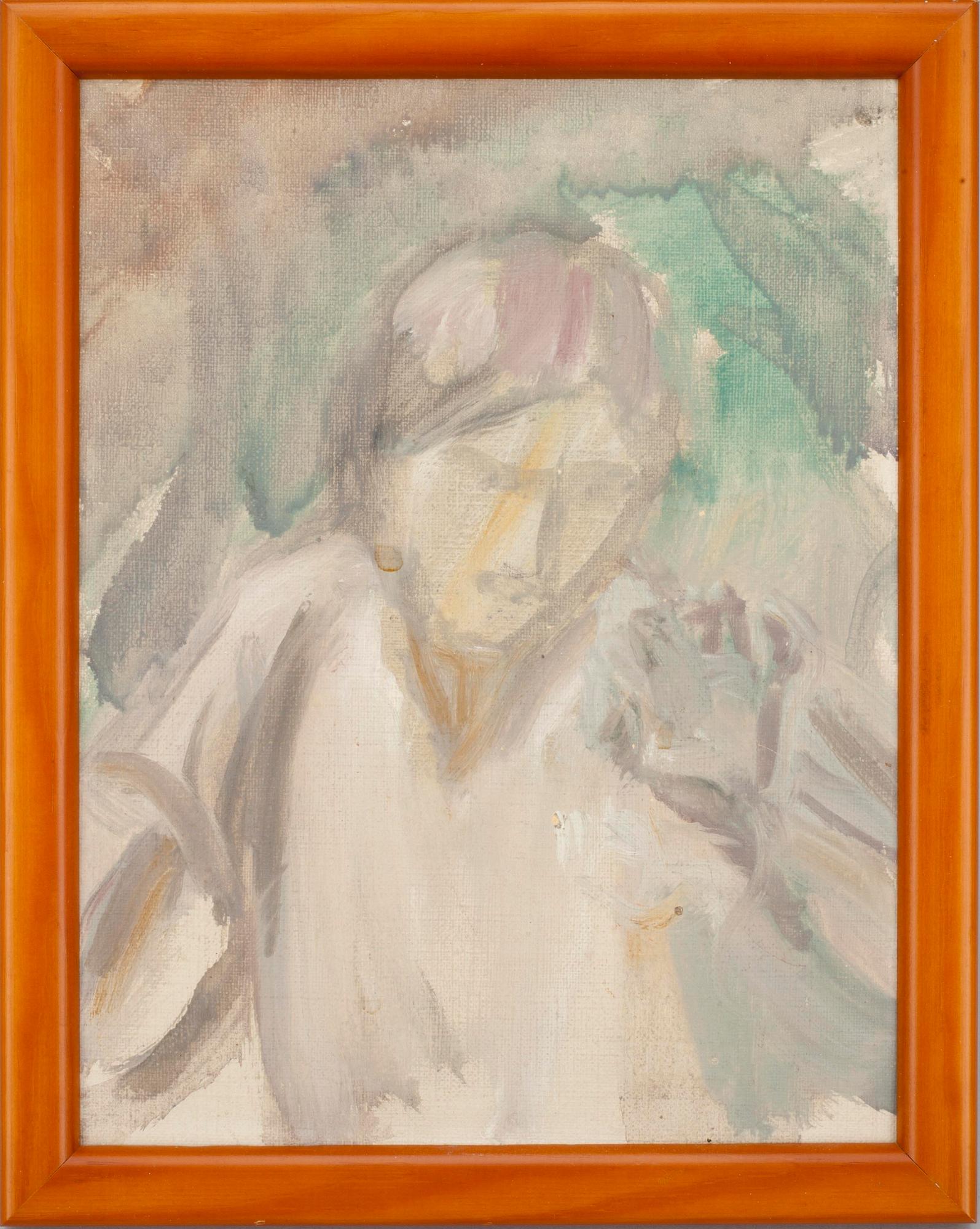 ELLEN THESLEFF (FINLAND), olja på skiva.