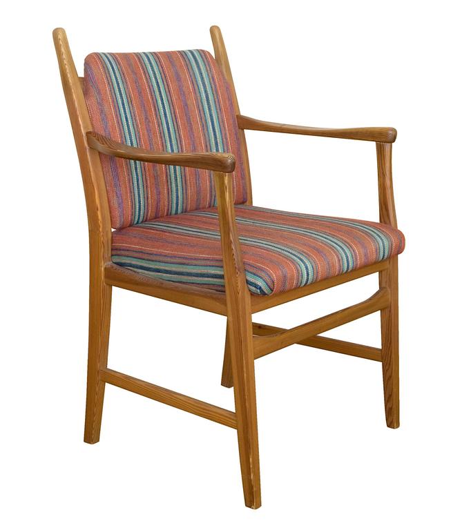 A PINE EASY CHAIR.