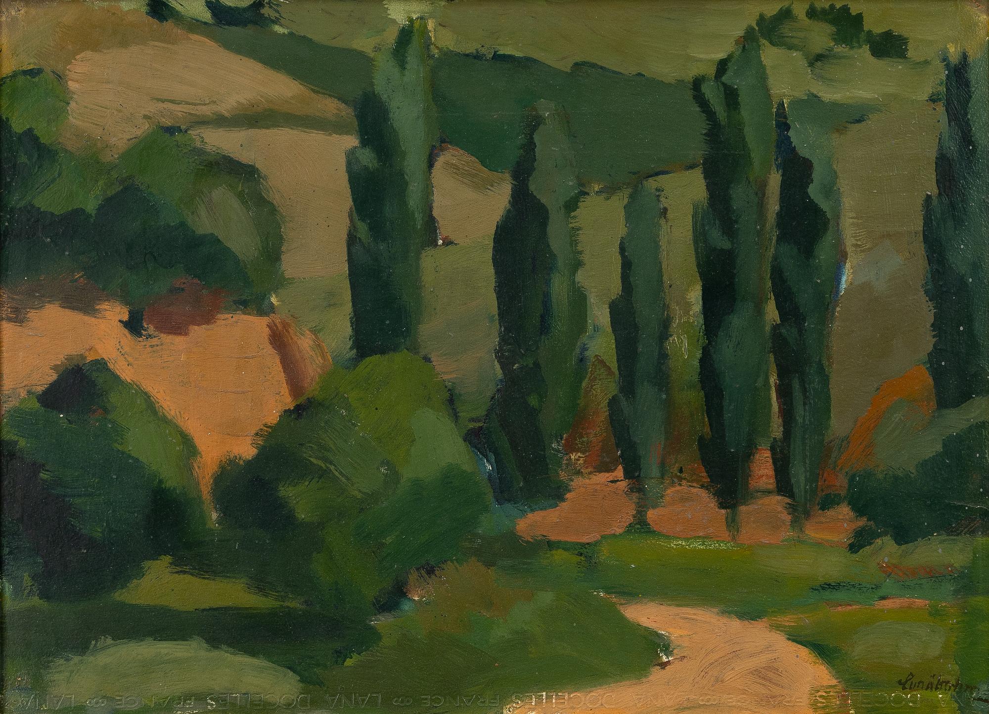 Sixten Lundbohm, Cypresser, Roussillon.