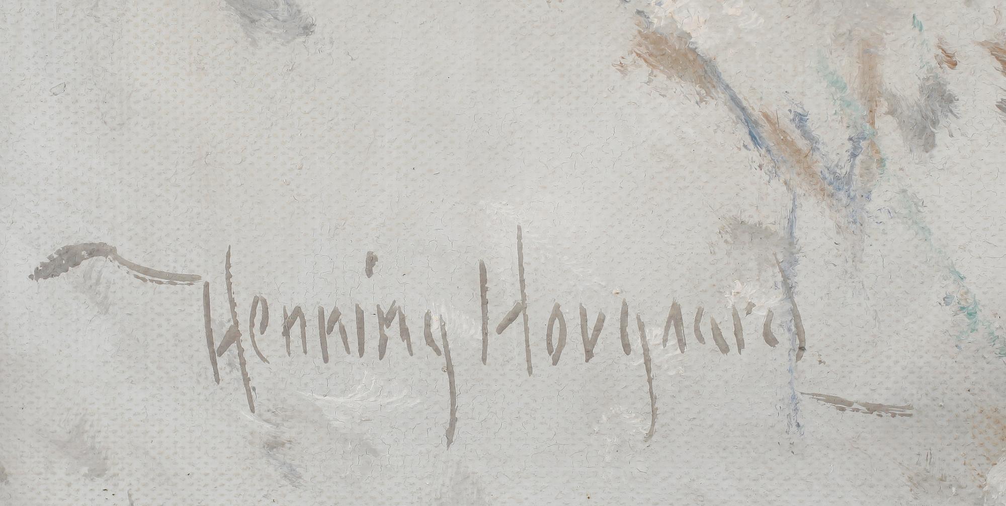 HENNING HOUGAARD, olja på duk, signerad.