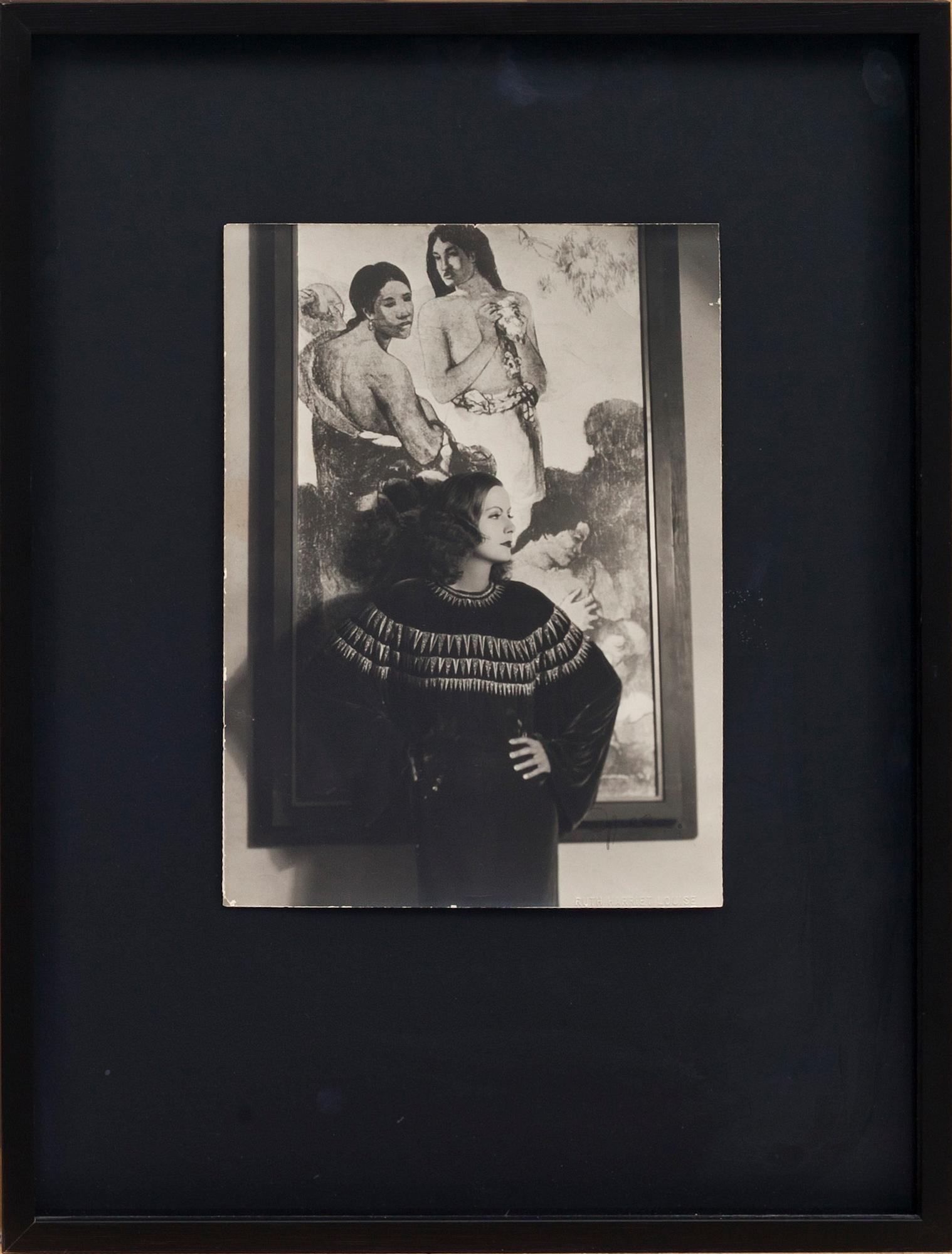 AUTOGRAF, GRETA GARBO, på fotografi av Ruth Harriet Louise.