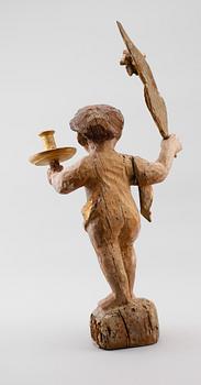 SKULPTUR, trä, 1700-tal.