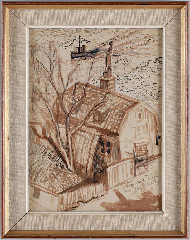 MAJ BRING, blandteknik, sign.