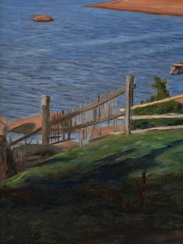 Hugo Simberg, "Landscape from Niemenlautta".