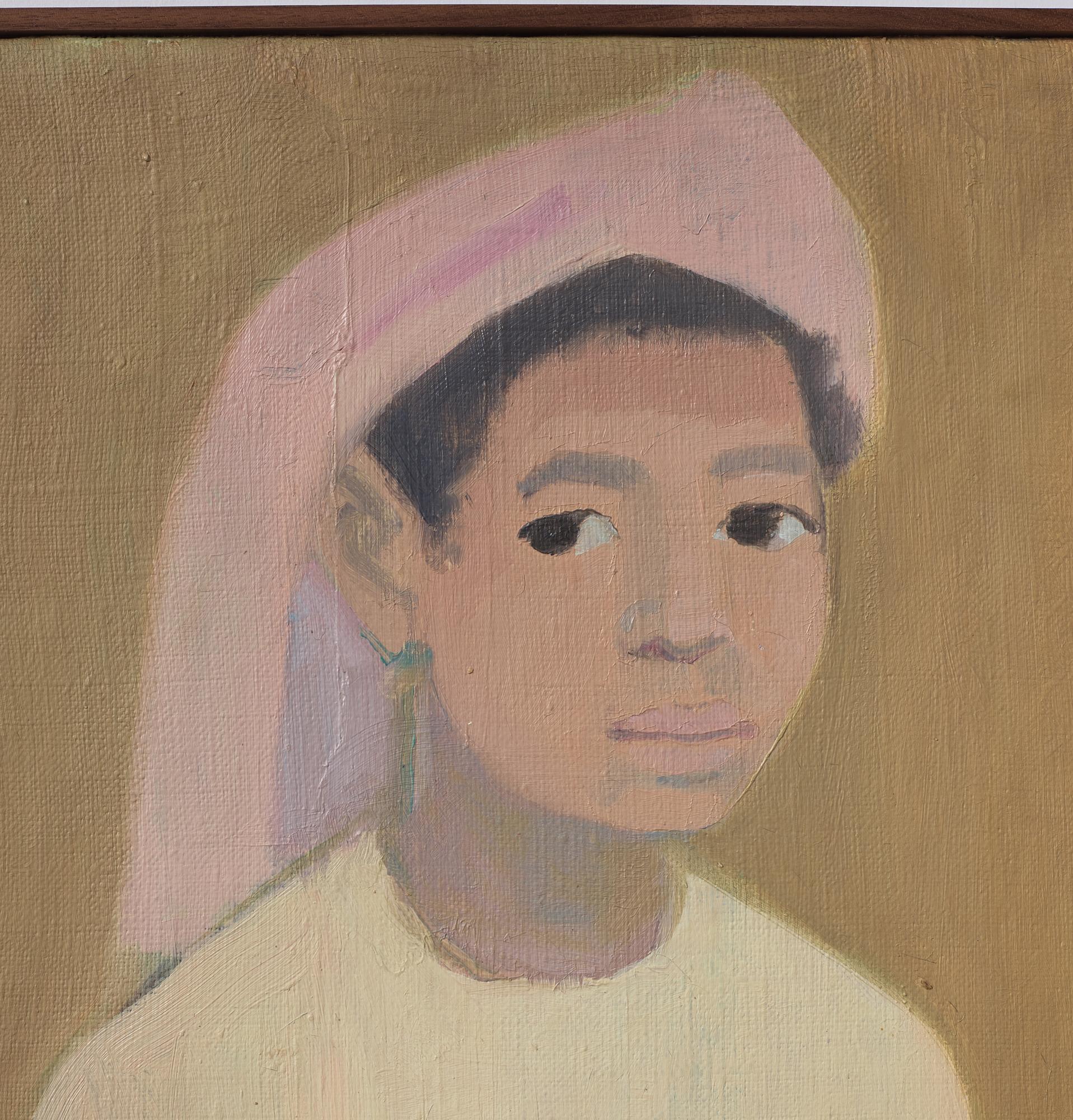 Vera Frisén, oil on relined canvas, signed.