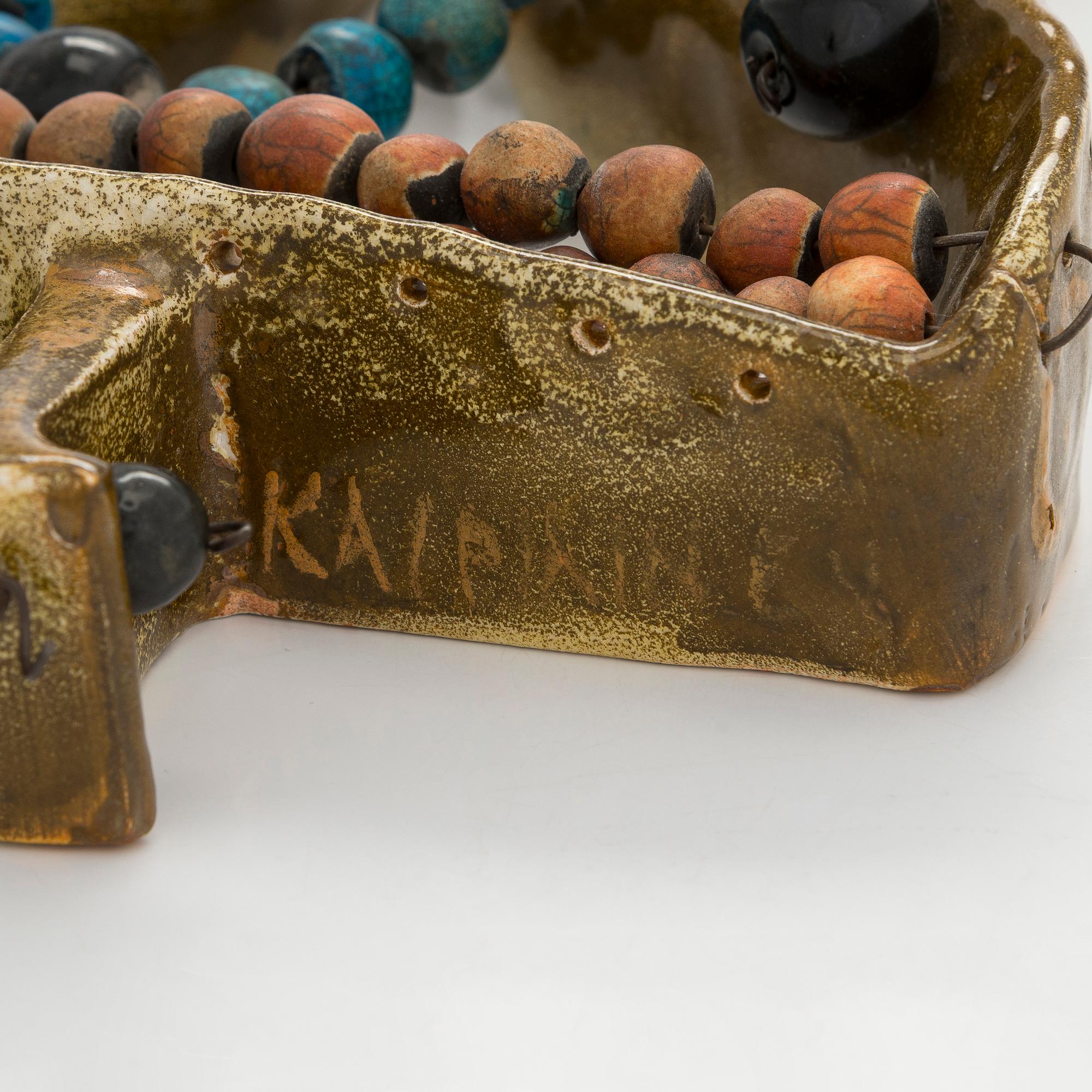 Birger Kaipiainen, skulptur, stengods, signerad Kaipiainen.