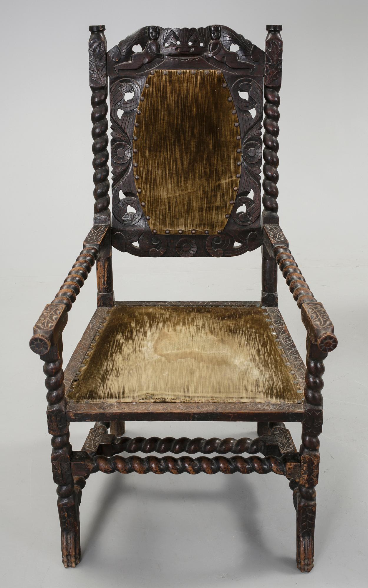 STOLAR, 10 st, barockstil, 1800-tal.