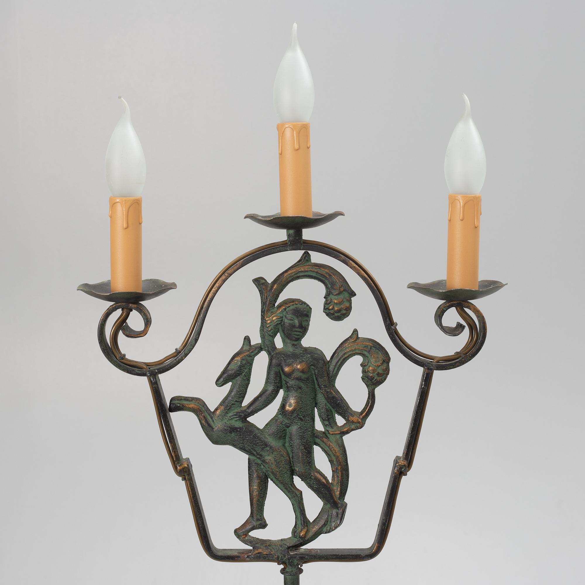 Bjerkås, a floor lamp model "231", Gothenburg, 1930's.