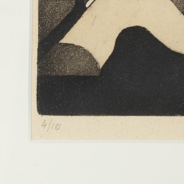 Sten Eklund, etching, 1965, signed 4/10.