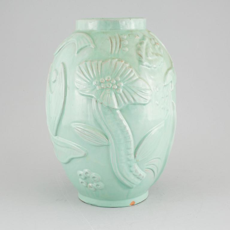 A earthenware vase by Anna-Lisa Thomson for Upsala Ekeby, around the mid 20th century.