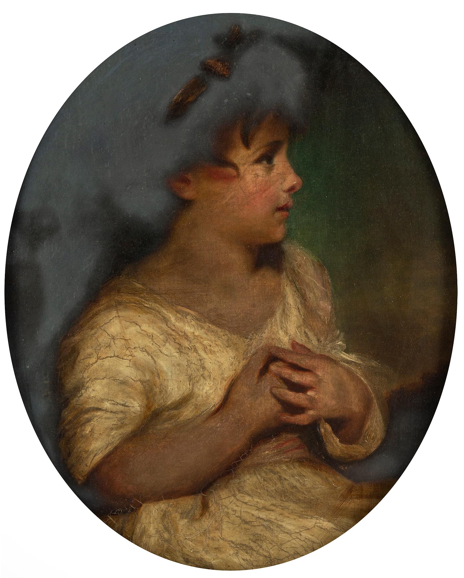 JOSHUA REYNOLDS, kopia efter, olja på pappannå.