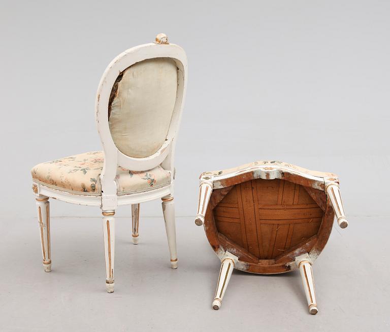 STOLAR, 1 par, gustavianska, 1700-tal, Melchior Lundberg.
