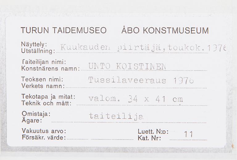 Unto Koistinen, Kolme hahmoa.