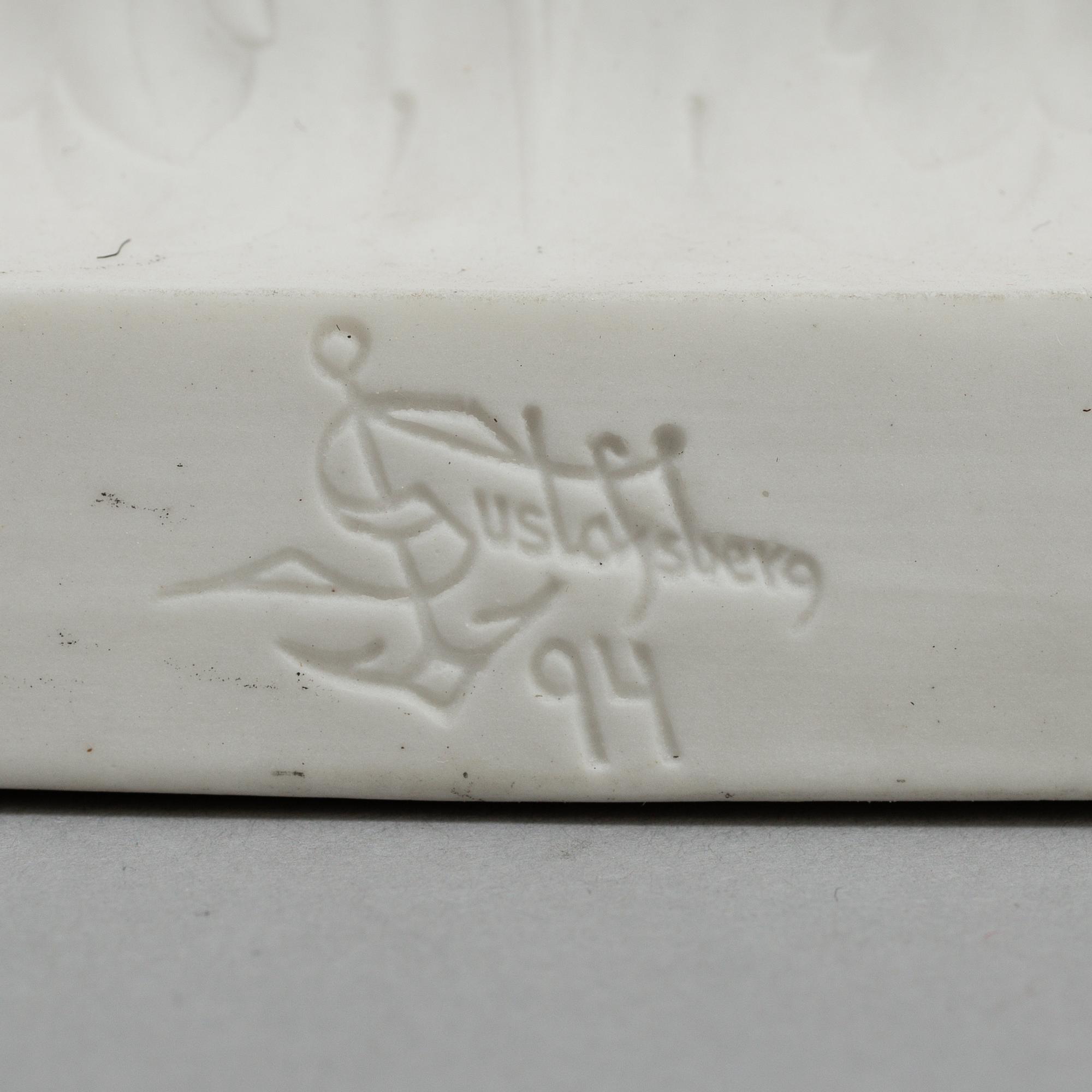 A PAIR OF PARIAN FIGURES, Gustafsberg 1894 and 1917.