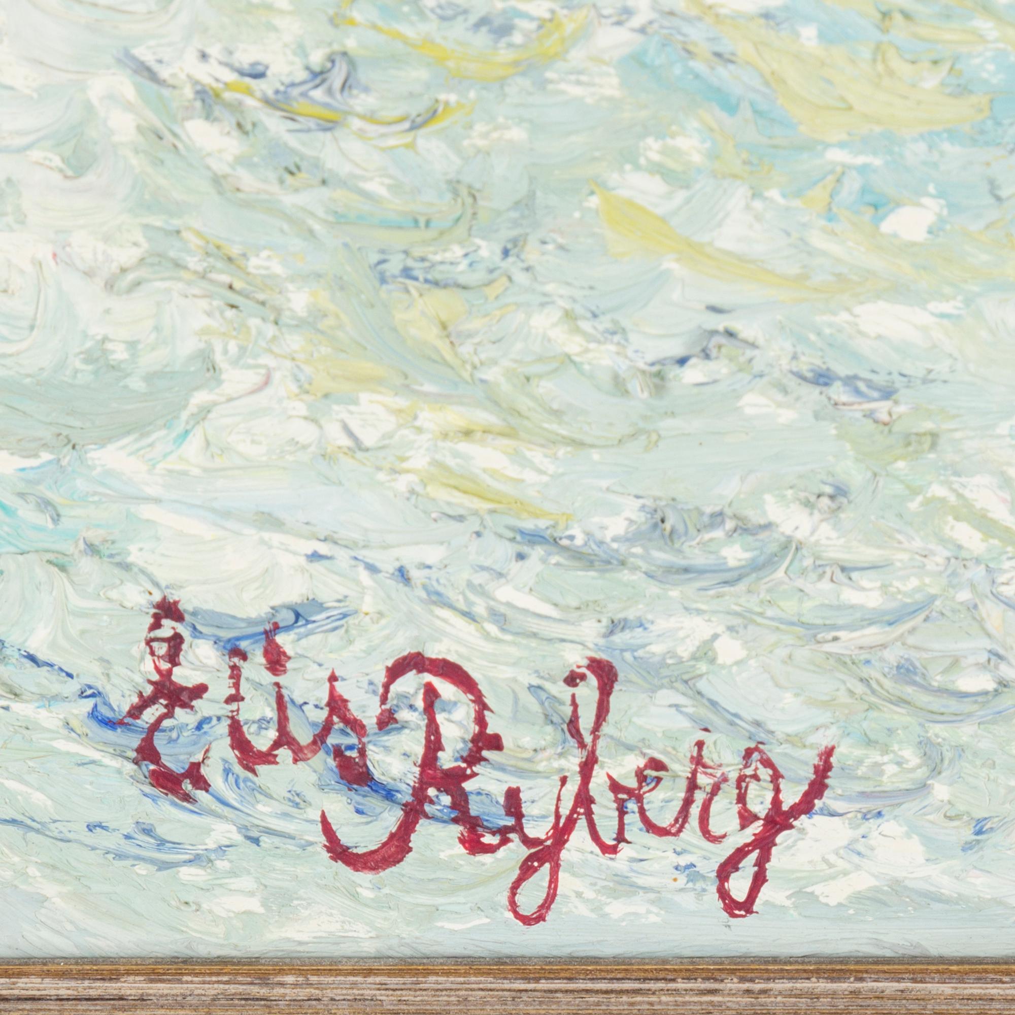 ELIS RYBERG, oil on paper-panel, signed.