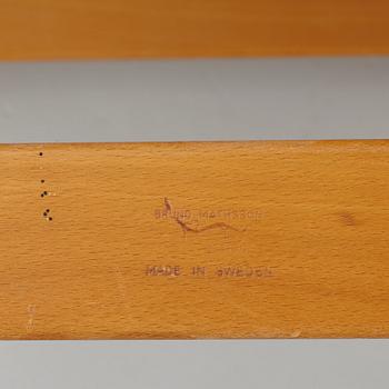 Bruno Mathsson, fåtölj, "Eva", Firma Karl Mathsson, Värnamo, daterad 1941.