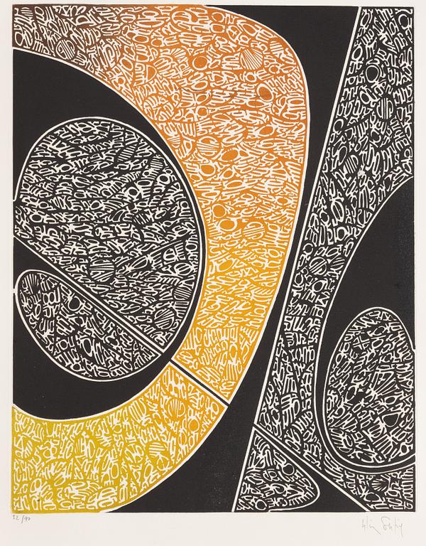 Folder with graphic prints by various artists "Les Hypergraphies".