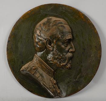 VÄGGRELIEF, gjutjärn, Husqvarna, sent 1800-tal.