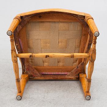 A pair of Gustavian chairs, circa 1800.