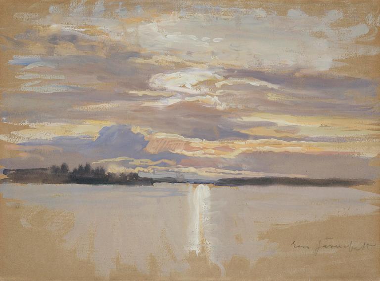 Eero Järnefelt, Solnedgång över havet.