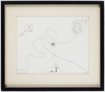 Hans Viksten, indian ink on paper, signed and dated 1978.