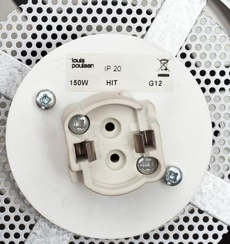 TAKLAMPA, "PH-Kotte". Poul Henningsen för Louis Poulsen. Danmark, 1900-talets andra hälft.