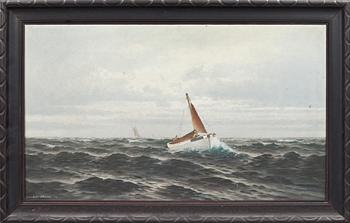 JOHAN OSSIAN-ANDERSSON, olja på duk, sign Th Sandström. Daterad -23.