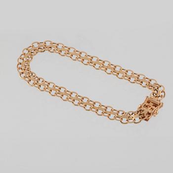 ARMLÄNK, 18K guld, Ädelsmycken, Stockholm, 1968. Vikt 9,4 gram.
