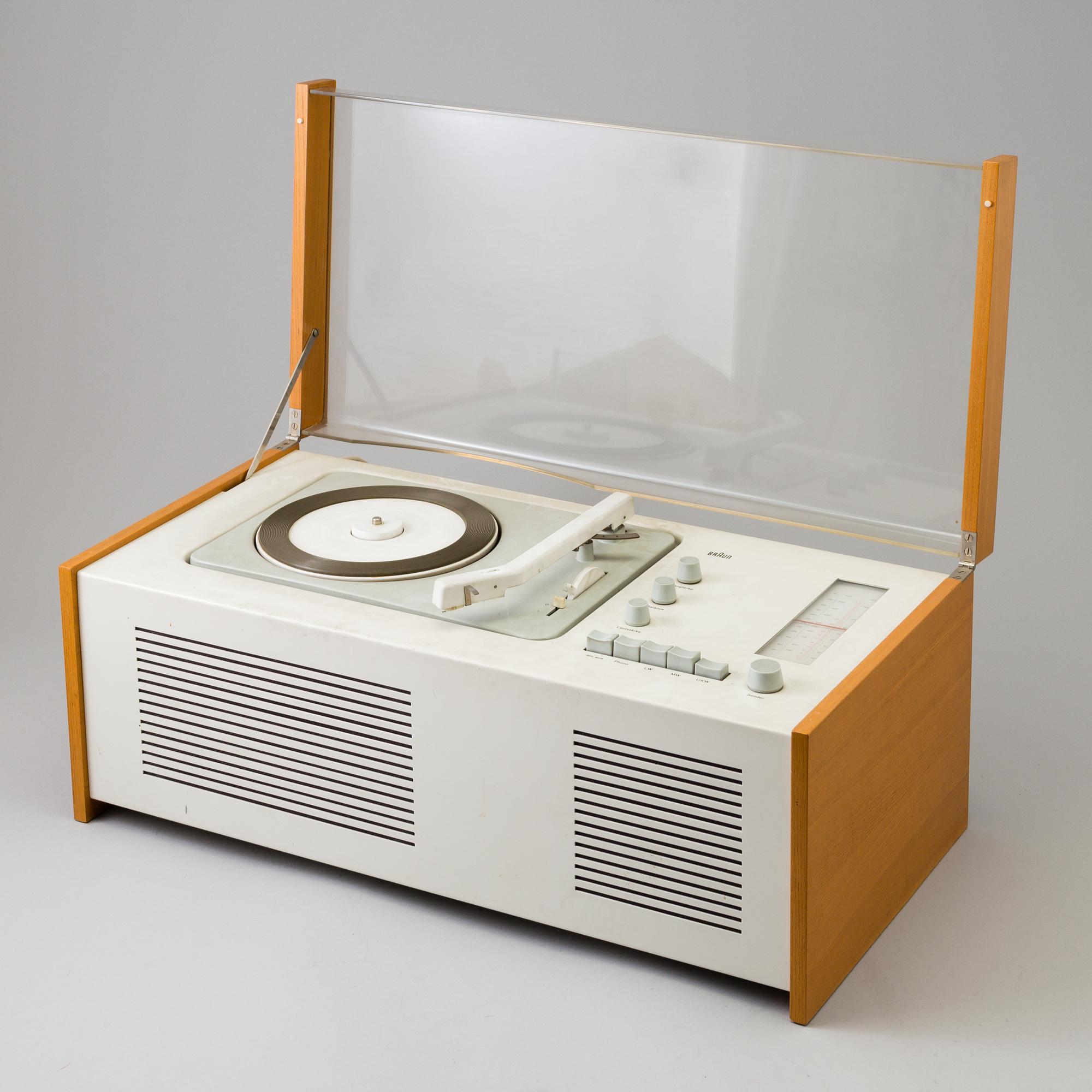 a 1950's radio, phonograph, model SK 61 S model, for Braun AG, Germany,