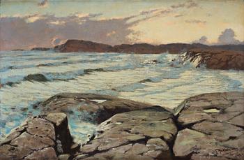 Gustaf Ankarcrona, Coastal scene from Norway.