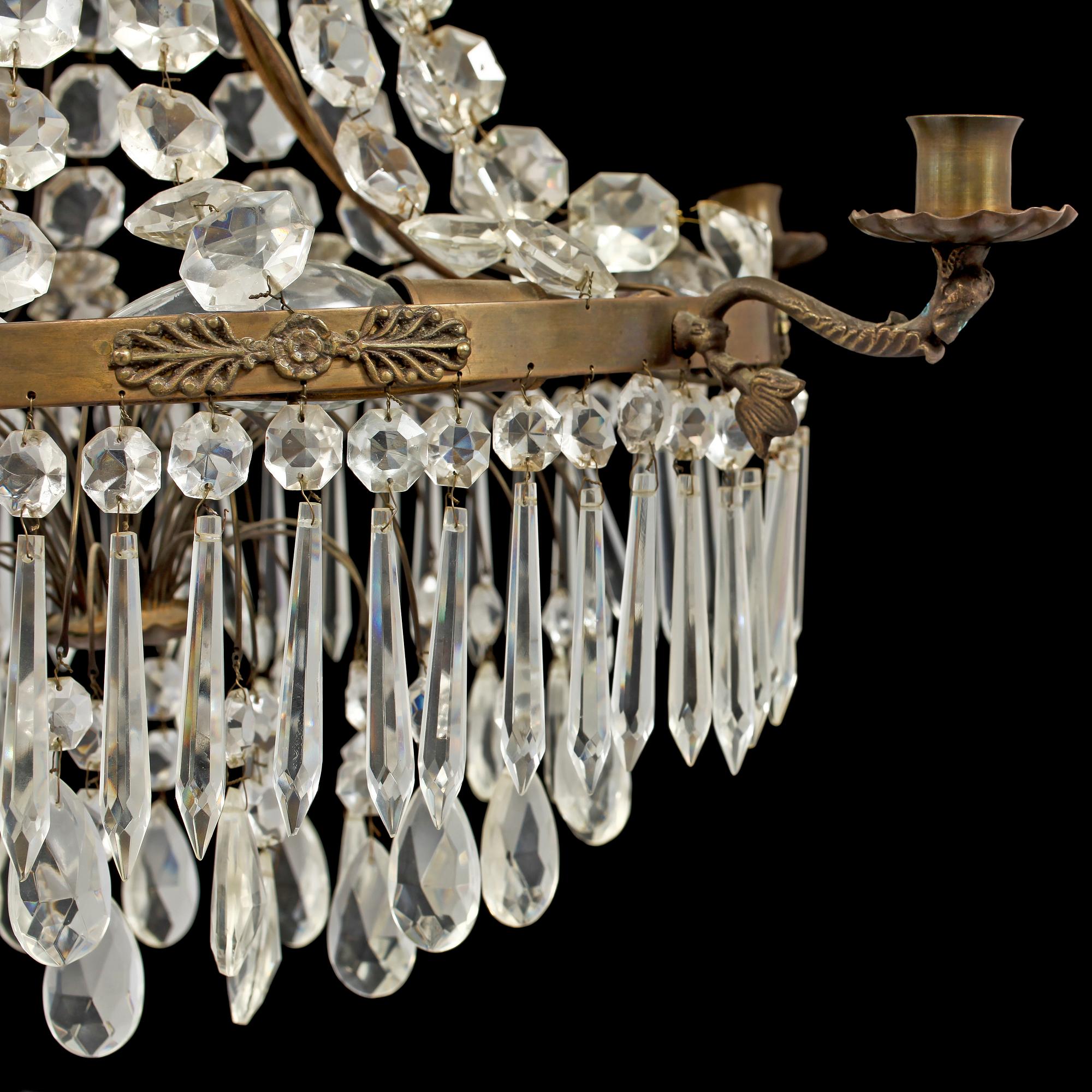 LJUSKRONA, gustaviansk stil, 1900-tal. H 68.