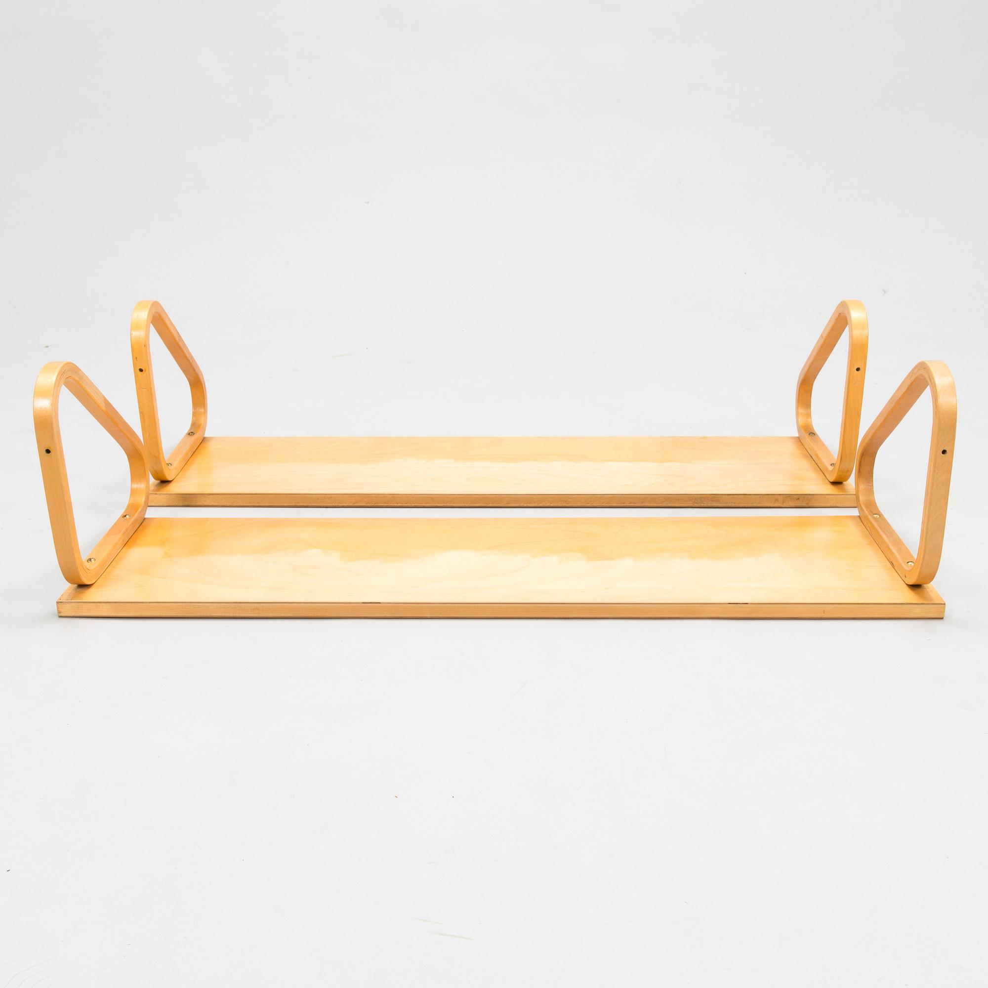 Alvar Aalto,  Two mid 20th Century '112B' shelves for Artek.