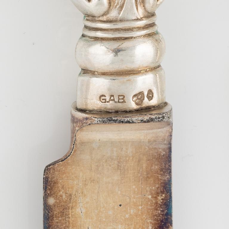 A 112 pcs silver cutlery set. CG Hallberg, 1920s/30s.