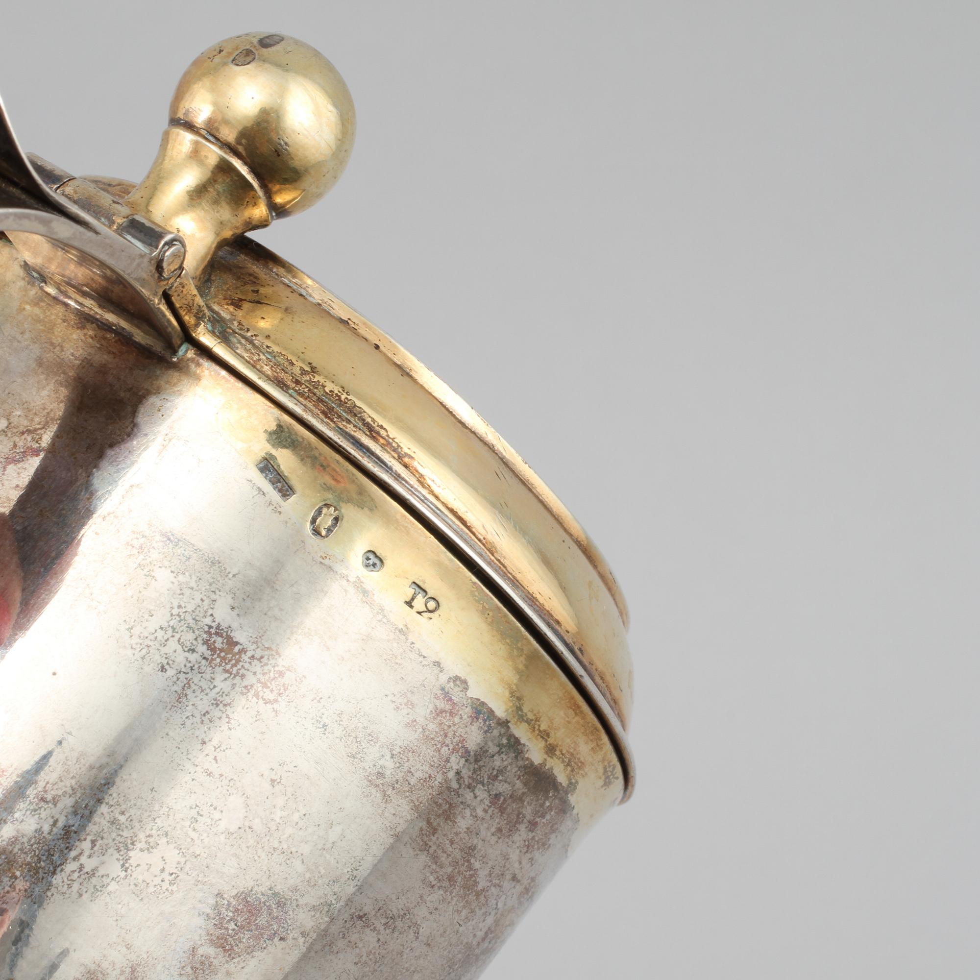 STOP, silver, Johan Fredrik Wildt, Stockholm, 1801, vikt 470 gram.