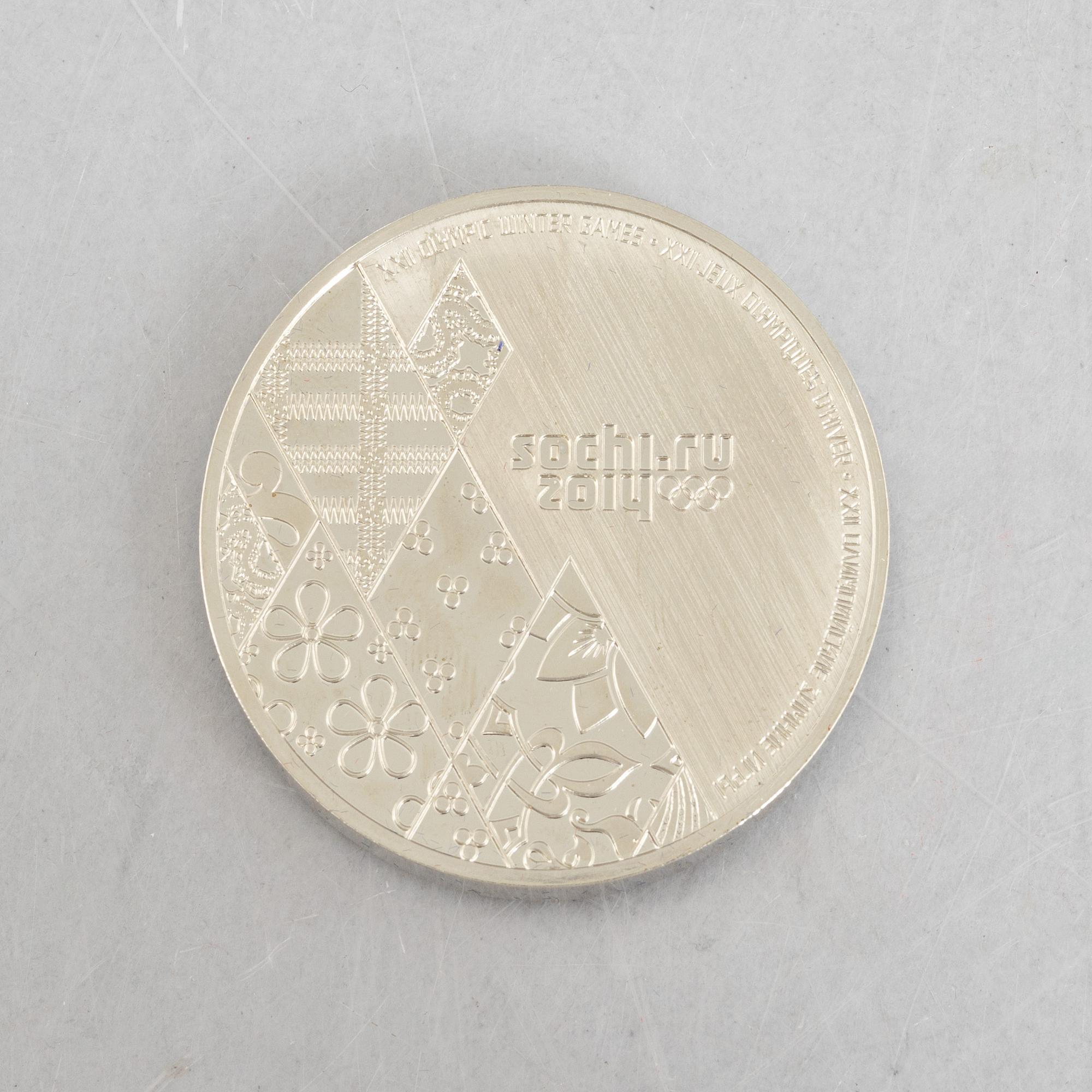 Deltagarmedalj OS Sotji 2014.