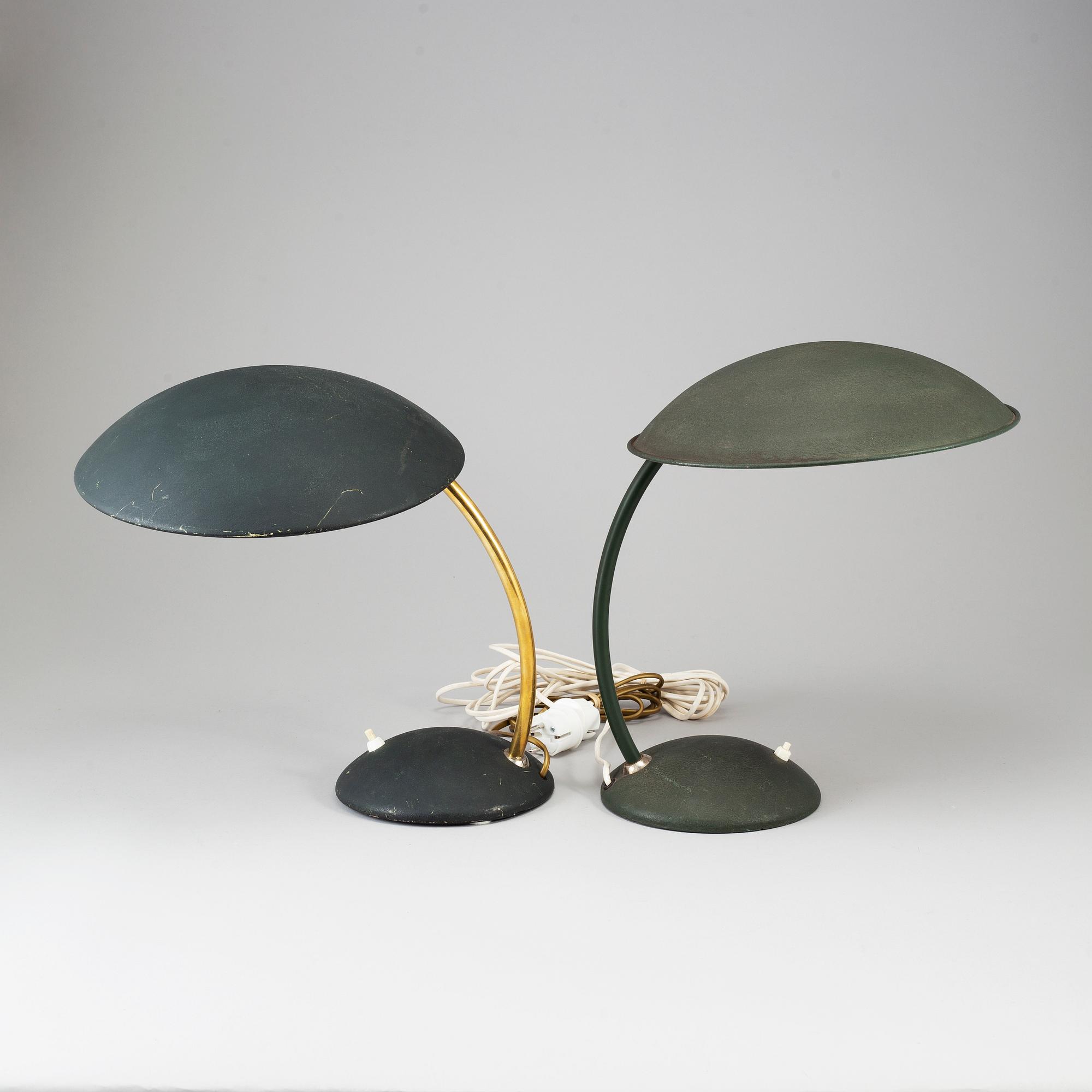 Two table lights from Elektroskandia, mid 20th Century.