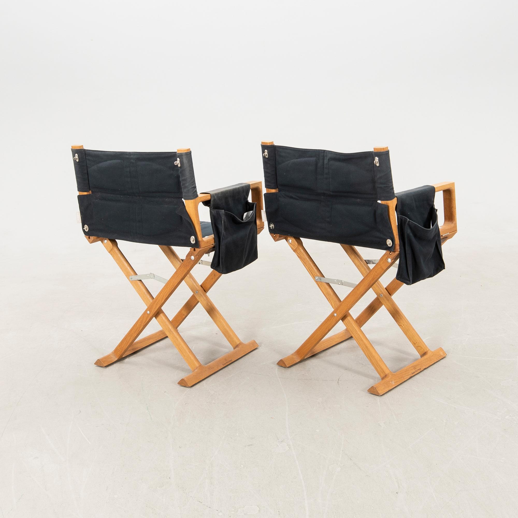 Ewan McGregor director's chairs, a pair for Habitat, 2000s.