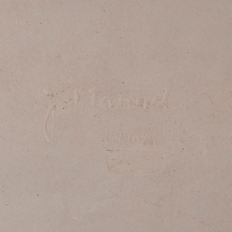 Josef Manuel, A ceramic sculpture, signed.