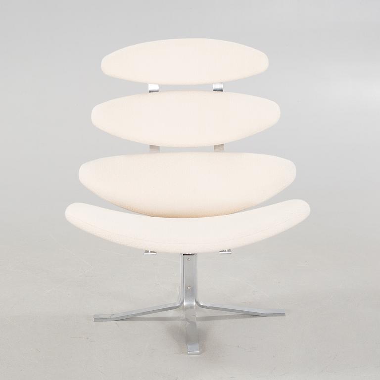 A lounge chair by Poul Volther for Erik Jørgensen in Denmark, model "Corona", around the year 2000.