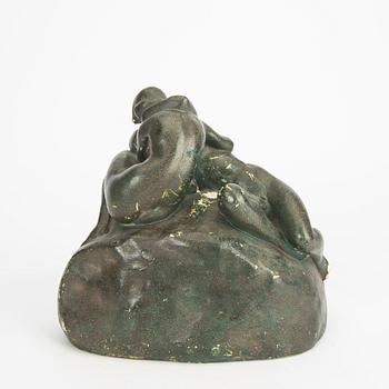 Fredrik Frisendahl, a signed and dated 1931  patinated plaster figurine.